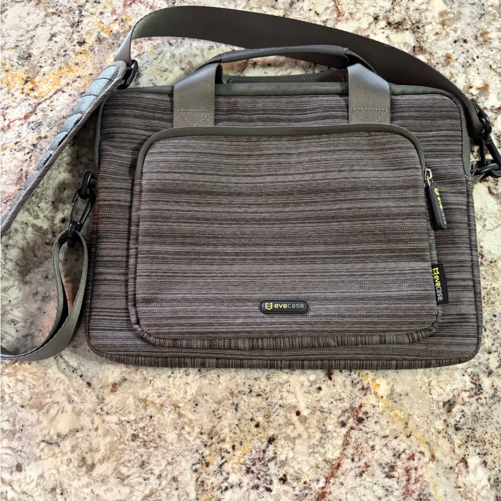 Gray Tablet Case with Shoulder Strap